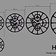 Часы настенные из металла "Hercules". Часы классические. Smith & Co.. Ярмарка Мастеров.  Фото №6