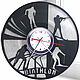 Биатлон. Настенные часы. Часы классические. Vinyl Time / Виниловое время. Ярмарка Мастеров.  Фото №4