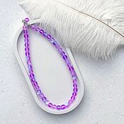 Украшения handmade. Livemaster - original item Lilac beads, purple glass necklace, lavender, Summer, Bright. Handmade.