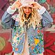 Painting customization of clothes. Denim jacket with print. Outerwear Jackets. nataliadenimart. Online shopping on My Livemaster.  Фото №2