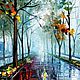 Картина Л.Афремова RAINY DAY живопись масло, Картины, Москва,  Фото №1