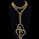 Винтаж: Колье Elsa Schiaparelli Mystic Lock в золотом тоне, Колье винтажные, Москва,  Фото №1