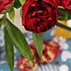 Пионы Red Charm из глины. Элементы интерьера. Юлия Курихина. Ярмарка Мастеров.  Фото №5