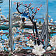 Ваза для цветов "Птица на ветке", Вазы, Симферополь,  Фото №1