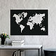 Карта мира на стену TERRA. Карты мира. SWD: часы|карты мира|панно на стену. Ярмарка Мастеров.  Фото №5