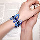 Crystal resin bracelet. Braided bracelet. AnnaMalnaya. My Livemaster. Фото №4