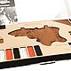 World map Wall Decoration Exclusive 130h78 (African Sapele). World maps. mybestbox (Mybestbox). My Livemaster. Фото №5