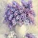 Oil painting Bright morning lilac impressionism, Pictures, Tula,  Фото №1