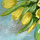 Oil painting 'Yellow tulips'. Pictures. yuliabogun. Online shopping on My Livemaster.  Фото №2