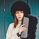 Raccoon fur headband black. Bandage. Forestfox. Family Fur Atelier. Online shopping on My Livemaster.  Фото №2