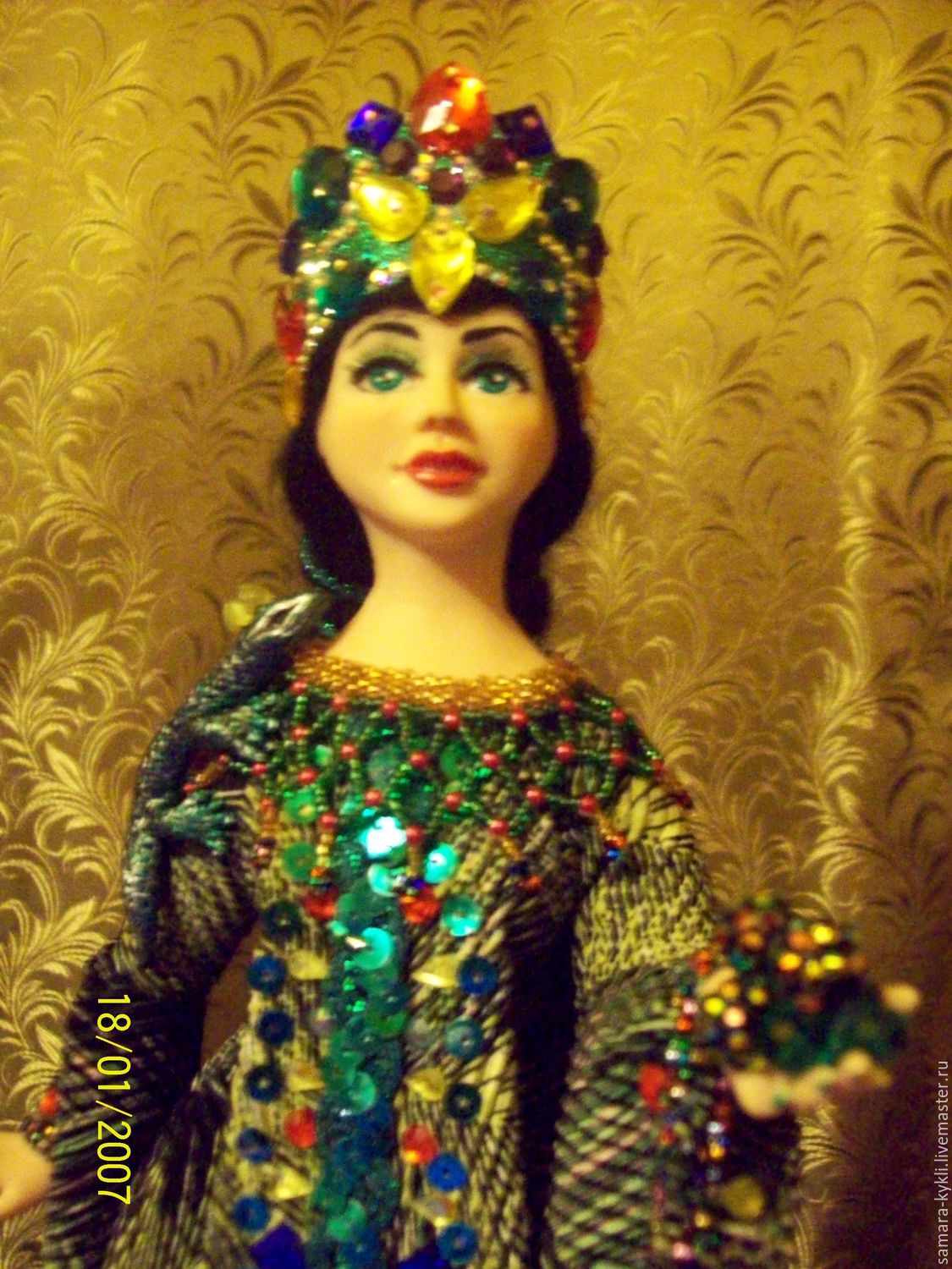 Хозяйка медной горы кукла керамическая