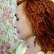 Серьги ТЮЛЬПАНЫ из граната. Серьги классические. Татьяна Никонова. Ярмарка Мастеров.  Фото №5