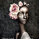 Silk roses. Rim with roses ' Malmaison Josephine', Headband, Rostov-on-Don,  Фото №1