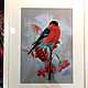  Bullfinch. Print from the author's work. Pictures. Valeria Akulova ART. My Livemaster. Фото №4