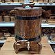 Order Jug on wooden legs. Cedar barrel for beverages. SiberianBirchBark (lukoshko70). Livemaster. . Utensils Фото №3