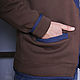 Мужской теплый пиджак на молнии, пиджак casual коричневый. Кофты мужские. Лариса дизайнерская одежда и подарки (EnigmaStyle). Ярмарка Мастеров.  Фото №5