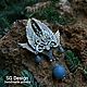 Order Silver pendant 'Ariadne' Aquamarine blue. Shard Noir - handmade jewelry. Livemaster. . Pendant Фото №3