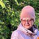 Вязаная шапка ручной работы из пряжи пух норки. Шапки. Rukodelnitsa-41. Ярмарка Мастеров.  Фото №5