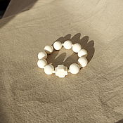 Украшения handmade. Livemaster - original item Ivory Rosary Bracelet.. Handmade.