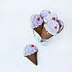 Мороженое с вишенкой - имбирное печенье ручной работы. Набор пряников. CatCook. Интернет-магазин Ярмарка Мастеров.  Фото №2