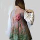 Order Vest felted rose Morning!. silk wool. Livemaster. . Vests Фото №3