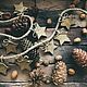 Star garland from the tree, Christmas decorations, Moscow,  Фото №1