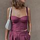 Order  Corset trousers ' In a shade of bordeaux'. Embroidery for every taste (embroiderylinen). Livemaster. . Corsets Фото №3