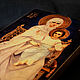 Wooden icon 'The Mother of God on the throne'. Icons. ikon-art. My Livemaster. Фото №4