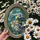 Oil painting 'Daisies', framed, oval. Pictures. Zhanne Shepetova. Online shopping on My Livemaster.  Фото №2