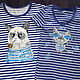 Paired t-shirts with the painting 'Cats sailors', T-shirts, St. Petersburg,  Фото №1