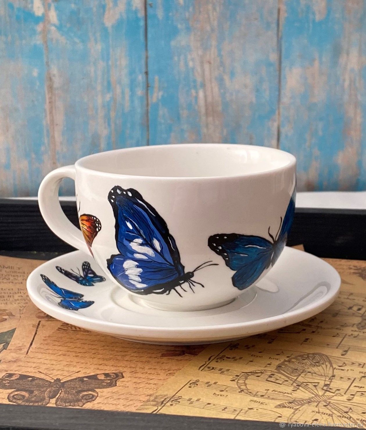 Чайная пара бабочки, Чайные пары, Сосновское,  Фото №1