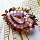Order Brooch-order 'Empress' with ametrine, opals. dobrivolshebnik (dobrivolshebnik). Livemaster. . Brooches Фото №3