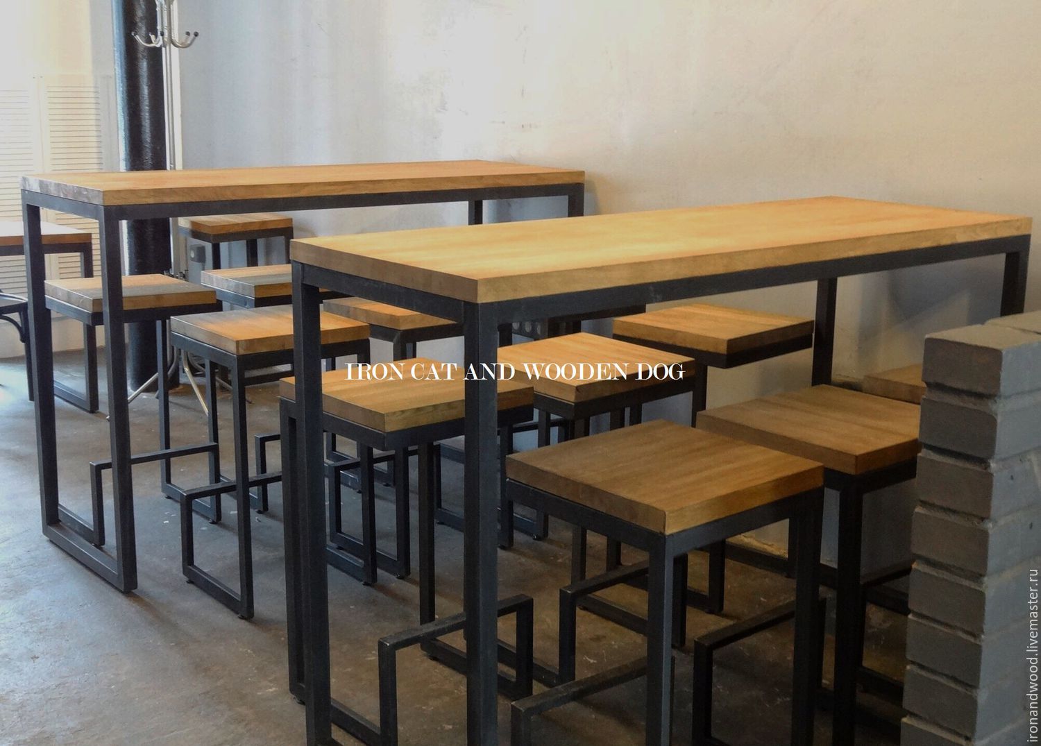 Столы и стулья для ресторанов и кафе в стиле Loft