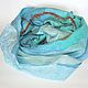 felted scarf Turquoise coast, Scarves, Barnaul,  Фото №1