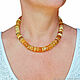 Medicinal Amber Beads made of raw amber for the thyroid gland. Beads2. BalticAmberJewelryRu Tatyana. My Livemaster. Фото №4
