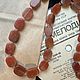 Заказать Бусы из халцедона. gemstone. Ярмарка Мастеров. . Бусы Фото №3