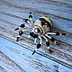 Brooch-spider 'Argiope'. Brooches. Anastasiya Kozlova. Online shopping on My Livemaster.  Фото №2