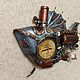 Часы рыба"LUSKY" в стиле стимпанк. Часы классические. steampunkclock777. Ярмарка Мастеров.  Фото №5