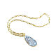 Agate pendant 'Extravaganza'druze agate, blue pendant on a chain. Pendants. Irina Moro. My Livemaster. Фото №5