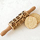 Small rolling pin with a Yummy pattern, Rolling pins, St. Petersburg,  Фото №1