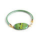Designer green agate bracelet, leather bracelet with stone. Bead bracelet. Irina Moro. Online shopping on My Livemaster.  Фото №2