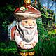 Ёлочная игрушка "старичок-боровичок". Елочные игрушки. Nadezhda-abc. Интернет-магазин Ярмарка Мастеров.  Фото №2
