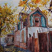 Картины и панно handmade. Livemaster - original item Pictures: Watercolor painting Autumn Ryazan. Handmade.