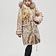 Natural Mouton fur coat with a pattern ' twig'. Childrens outerwears. Kids fur coat. Online shopping on My Livemaster.  Фото №2