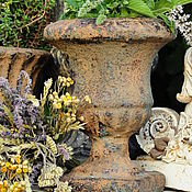 Цветы и флористика handmade. Livemaster - original item Pot under a rusty metal Vintage antique street garden. Handmade.