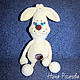 Plush Bunny. Rabbit knitted. Stuffed Toys. Nina Rogacheva 'North toy'. Online shopping on My Livemaster.  Фото №2