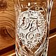 Набор хрустальных бокалов, подарок на свадьбу. Бокалы свадебные. GLASS-DECO. Ярмарка Мастеров.  Фото №5