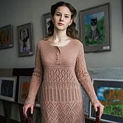 Вязаное крючком платье " Разнотравье"