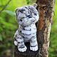 Grey striped kitten Hedwig. Felted toys made of wool, Felted Toy, Zeya,  Фото №1