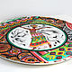 Large dish on the wall 'African dance' 40 cm. Pictures. Art by Tanya Shest. My Livemaster. Фото №4
